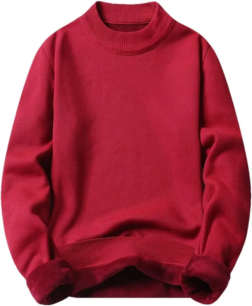 

Мужской полувысокий воротник Casual Slim Fit классический вязаный свитер