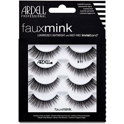 

Искусственные ресницы ARDELL Faux Mink 811, синтетические, веганские, черные, упаковка 4 шт.