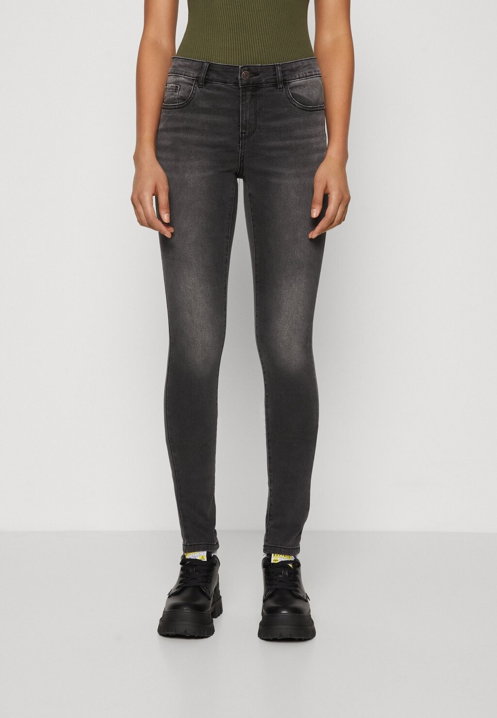 

Джинсы Skinny Fit NMJEN SHAPER Noisy May, цвет dark grey denim