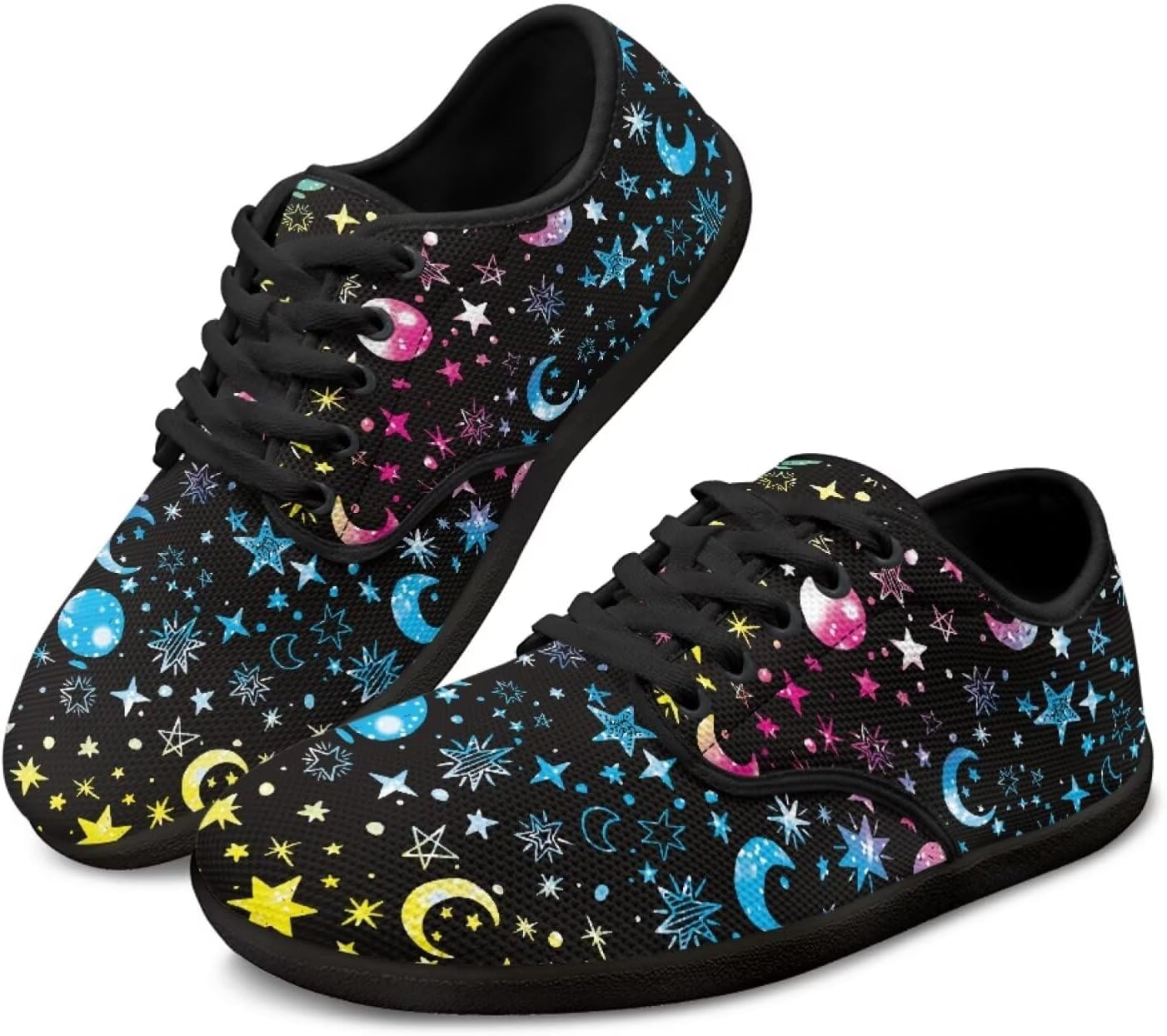 

Кроссовки Binienty Barefot для женщин и мужчин, широкие слипоны для бега, походов, тренировок, удобные спортивные туфли на плоской подошве, Star Moon