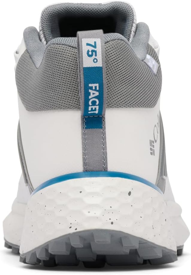 Мужские походные кроссовки Columbia Facet 75 Mid Outdry, Silver Grey/Phoenix Blue — фото 4