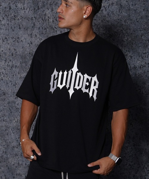 

Футболка тяжелая, с принтом Arch Crown, бренд GUIDER, черный