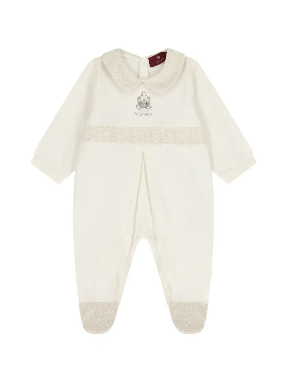 Комплект детского комбинезона с узорчатой отделкой (два комплекта) Aigner Kids, нейтральный — фото 3