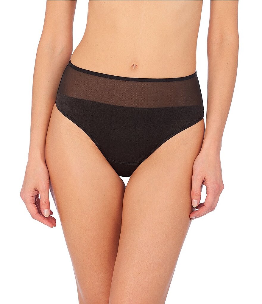 

Стринги Natori Side Effect с высокой посадкой, черный