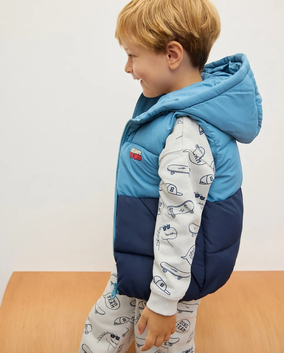 

Детский жилет в стиле color block Kids El Corte Inglés, мультиколор