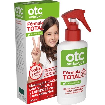 Безрецептурный спрей против вшей Total Formula No Insecticides 125 мл Otc Antipiojos