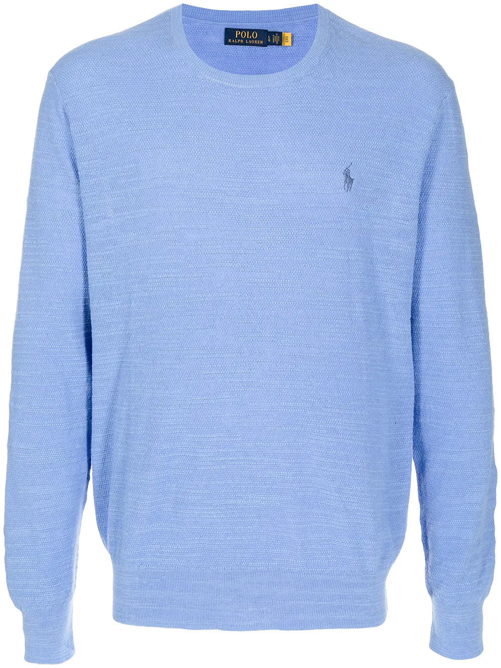 

Джемпер с круглым вырезом и вышитым логотипом POLO RALPH LAUREN, синий