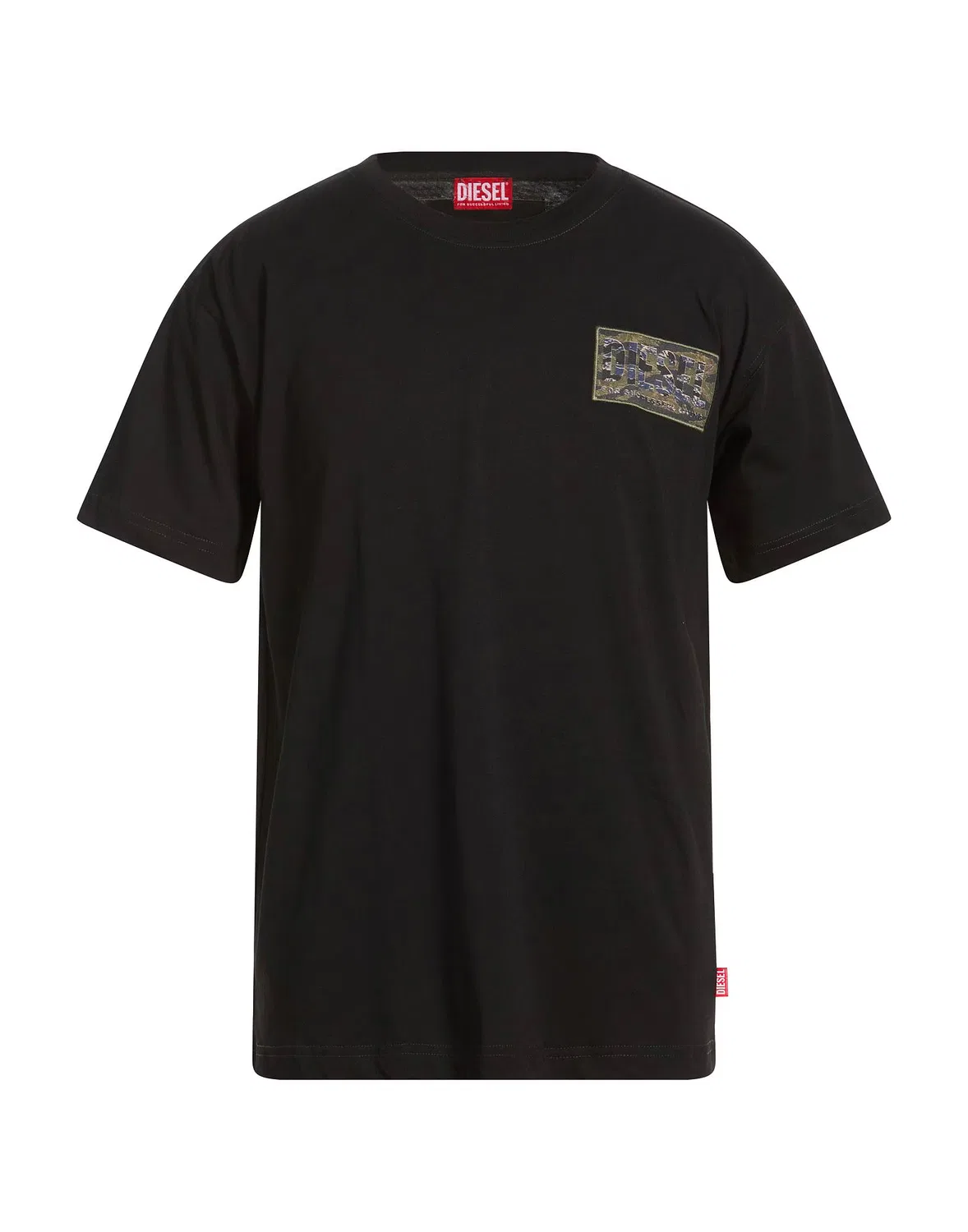Футболка с принтом DIESEL Black