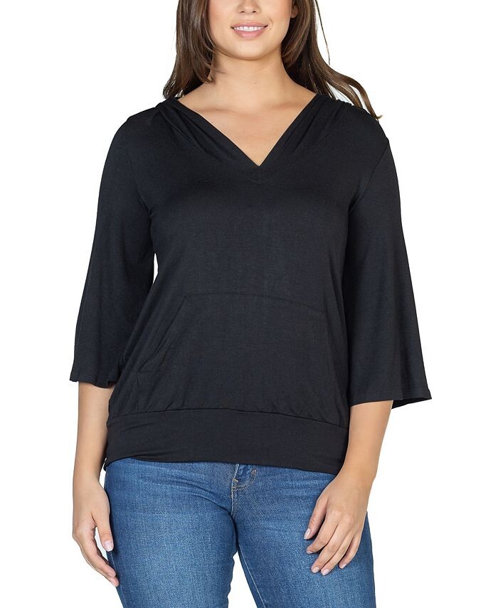

Женский топ с капюшоном оверсайз 24seven Comfort Apparel, черный