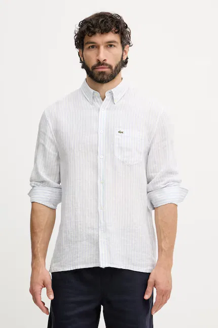 Рубашка в полоску L.12.12 Lacoste, синий