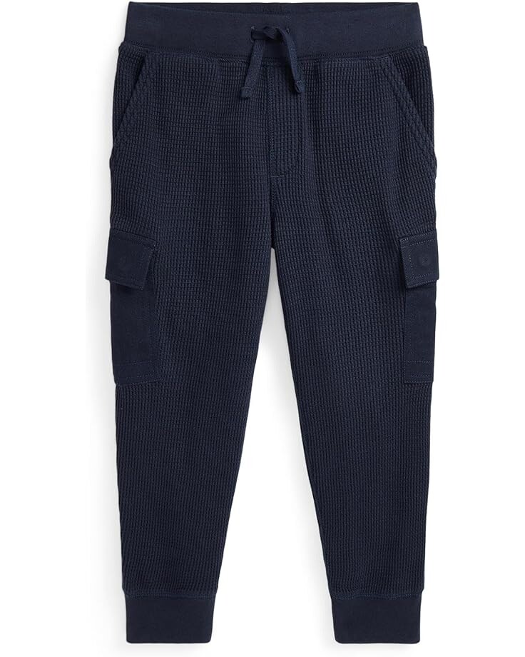 

Брюки Polo Ralph Lauren Kids Waffle-Knit Cotton Cargo Jogger Pants, цвет RL Navy