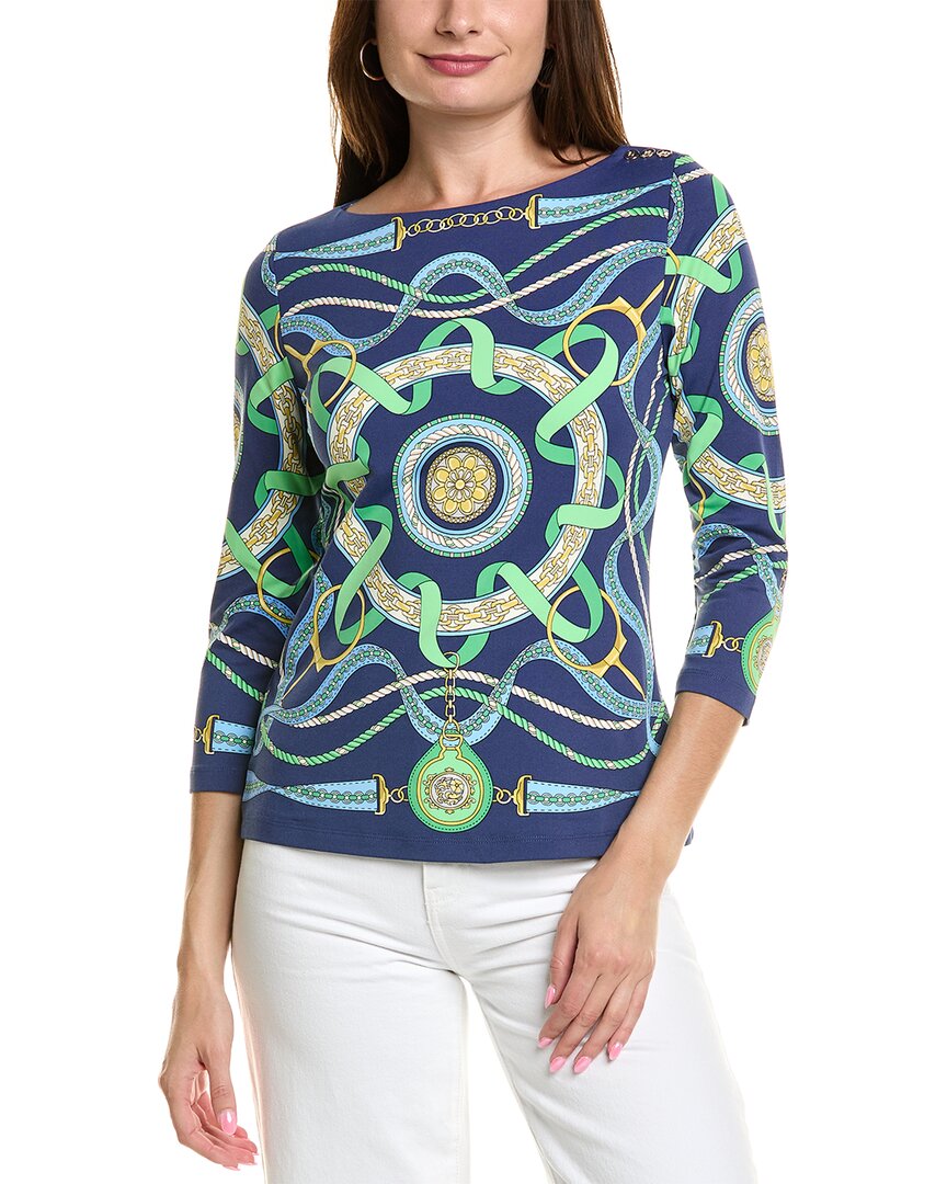 

J.McLaughlin Wavesong Catalina Тканевая блузка, синий