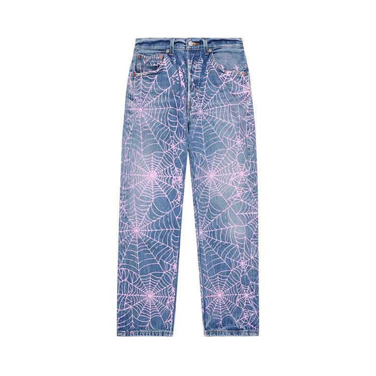 

Брюки Sp5der Vintage 501 Denim, AOP Pink Web