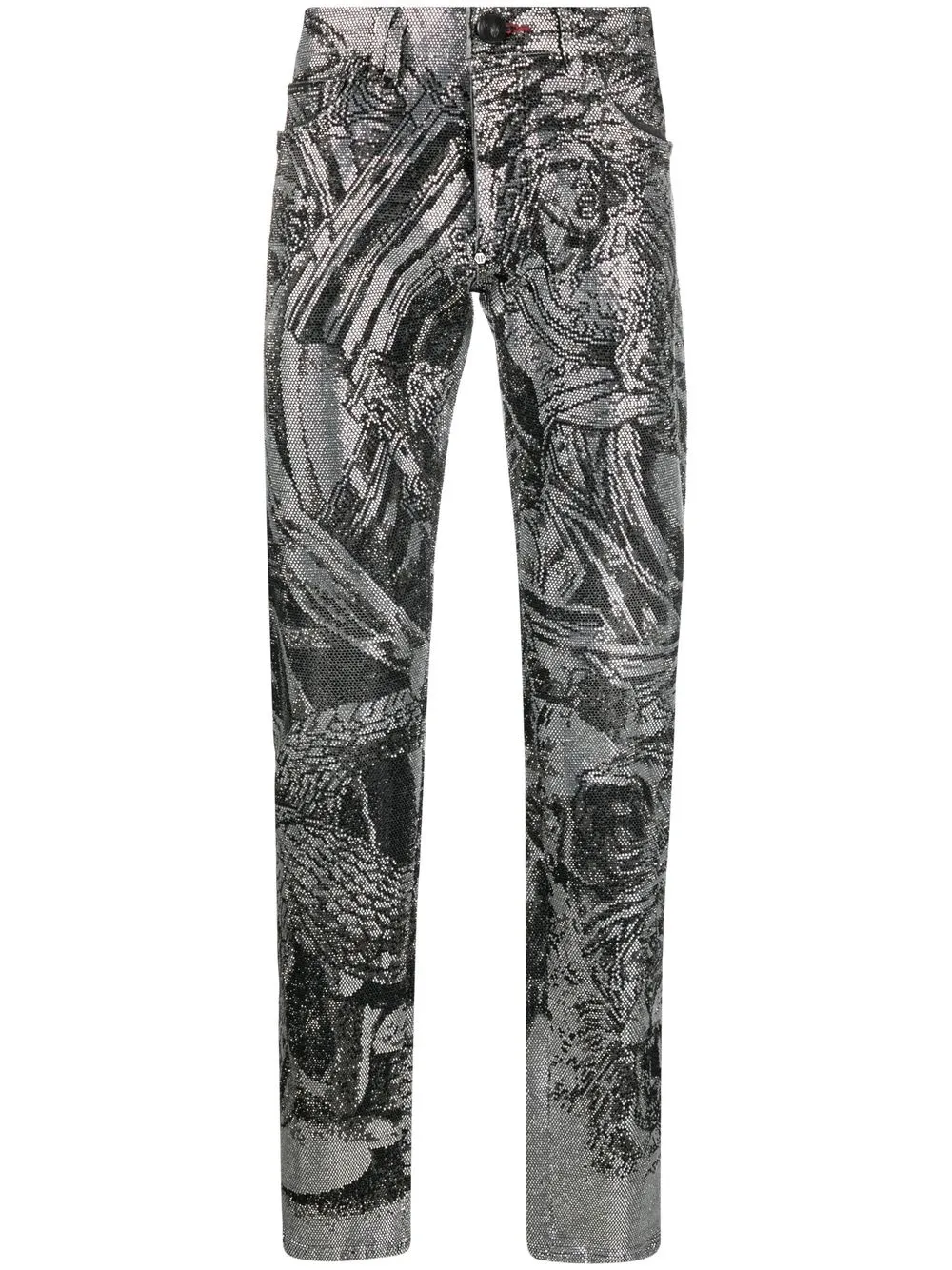 

Джинсы с кристаллами Philipp Plein, черный