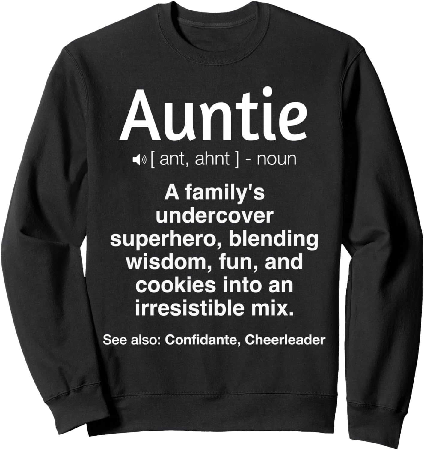 

Забавная толстовка на день рождения и Рождество для тетушки Aunt Gifts & Apparel Co., черный