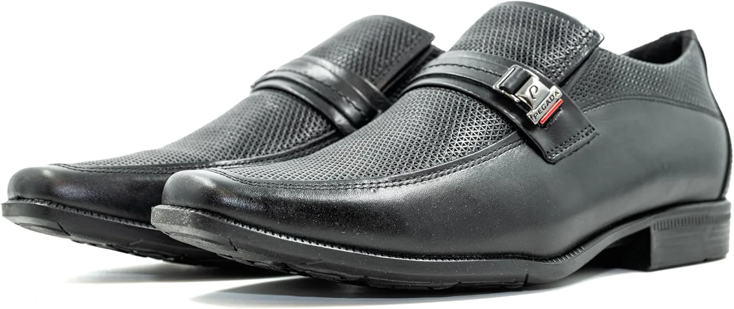 

Мужские туфли PEGADA из натуральной кожи, современный повседневный стиль, стелька с эффектом памяти, слипоны оксфорды, модель 126504, низкие деловые повседневные, черный