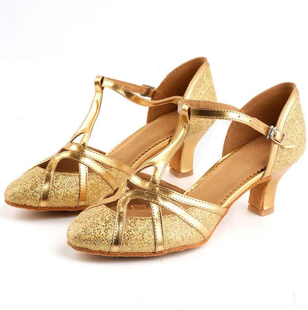 

Женские туфли-лодочки Hbeylia винтажного стиля, сандалии с блестками и пайетками, с круглым носком, золотой