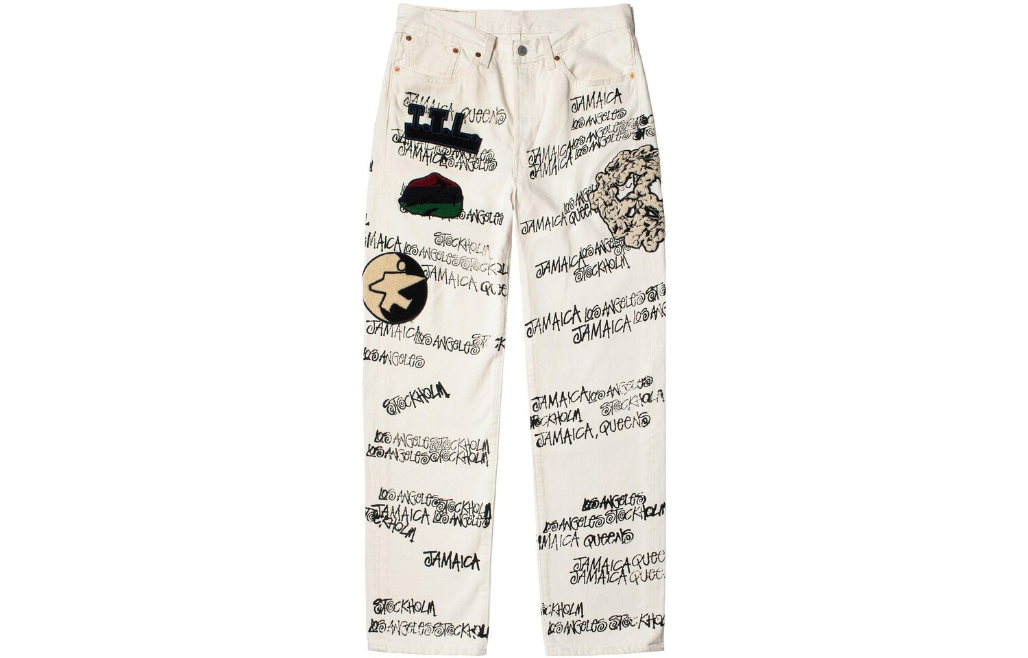 

Наши джинсы Legacy X мужские белые Stussy, белый