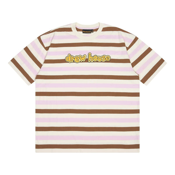 

Футболка cartoon font t-shirt 'neapolitan stripe' Drew House, розовый
