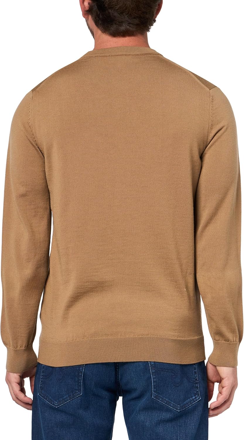 Свитер Lacoste из мериносовой шерсти для мужчин, Date Brown — фото 2