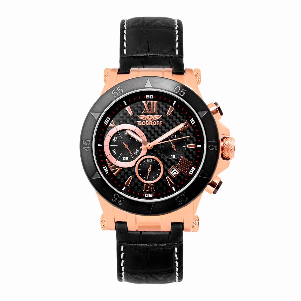 

Мужские часы Bobroff Leather, черный