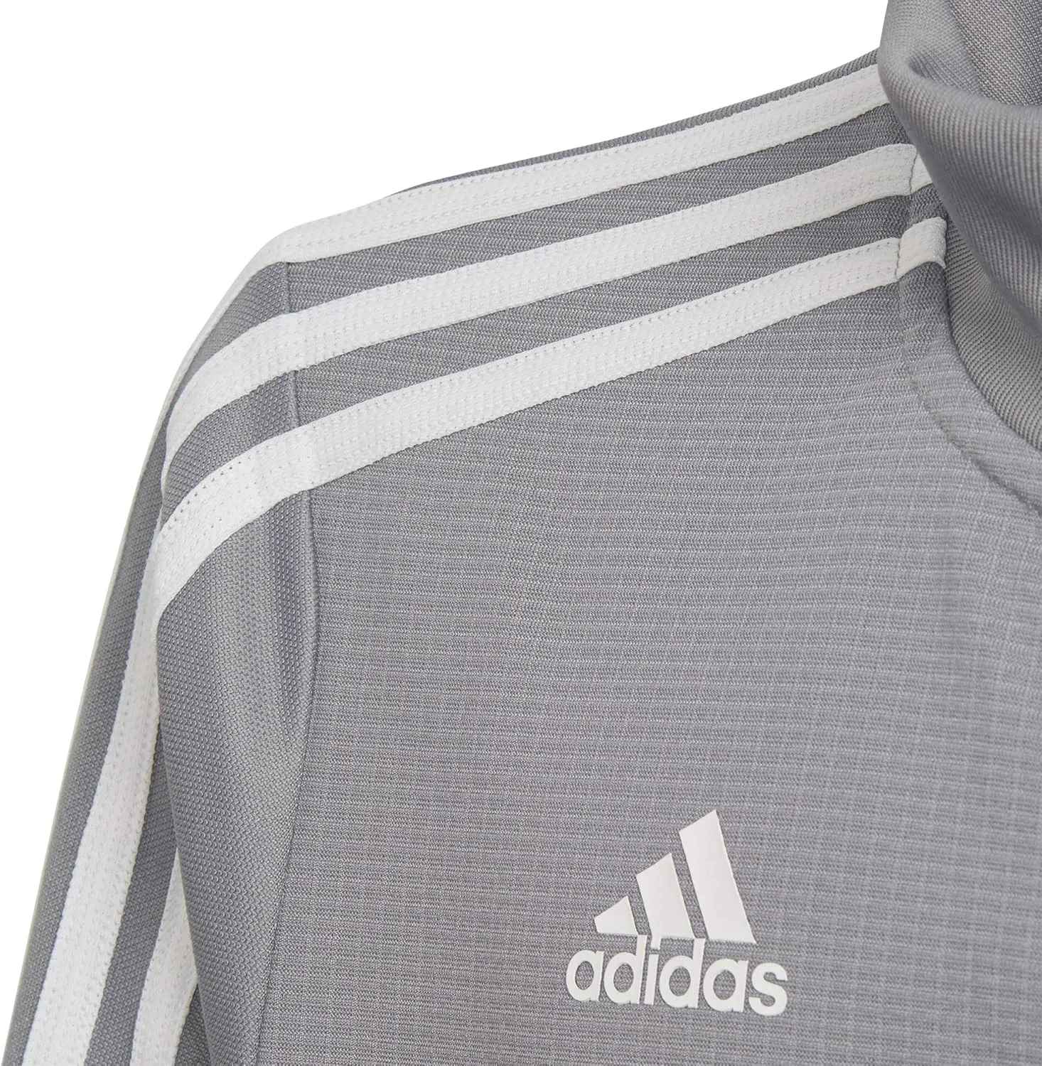 Тренировочная куртка adidas Tiro 19, серая с белым — фото 3
