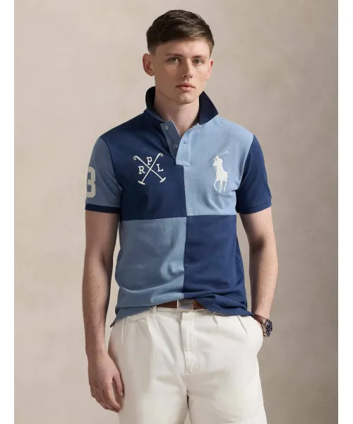 

Футболка поло Slim fit Polo Ralph Lauren, синий