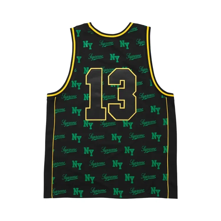 Футболка Supreme x Mitchell & Ness Monogram, черный — фото 2