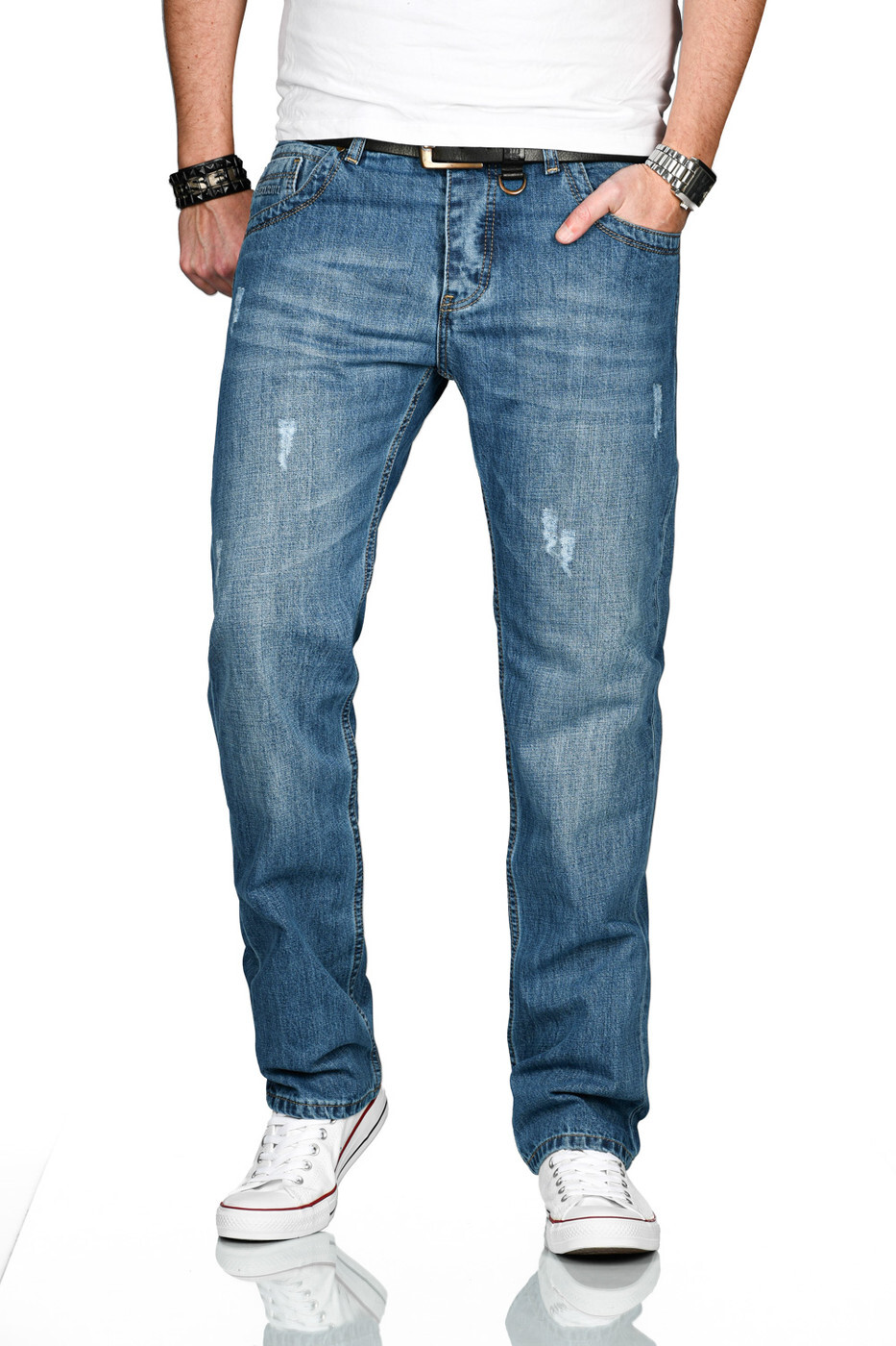 

Джинсы Alessandro Salvarini Salvarini Basic Multi10, светло синий