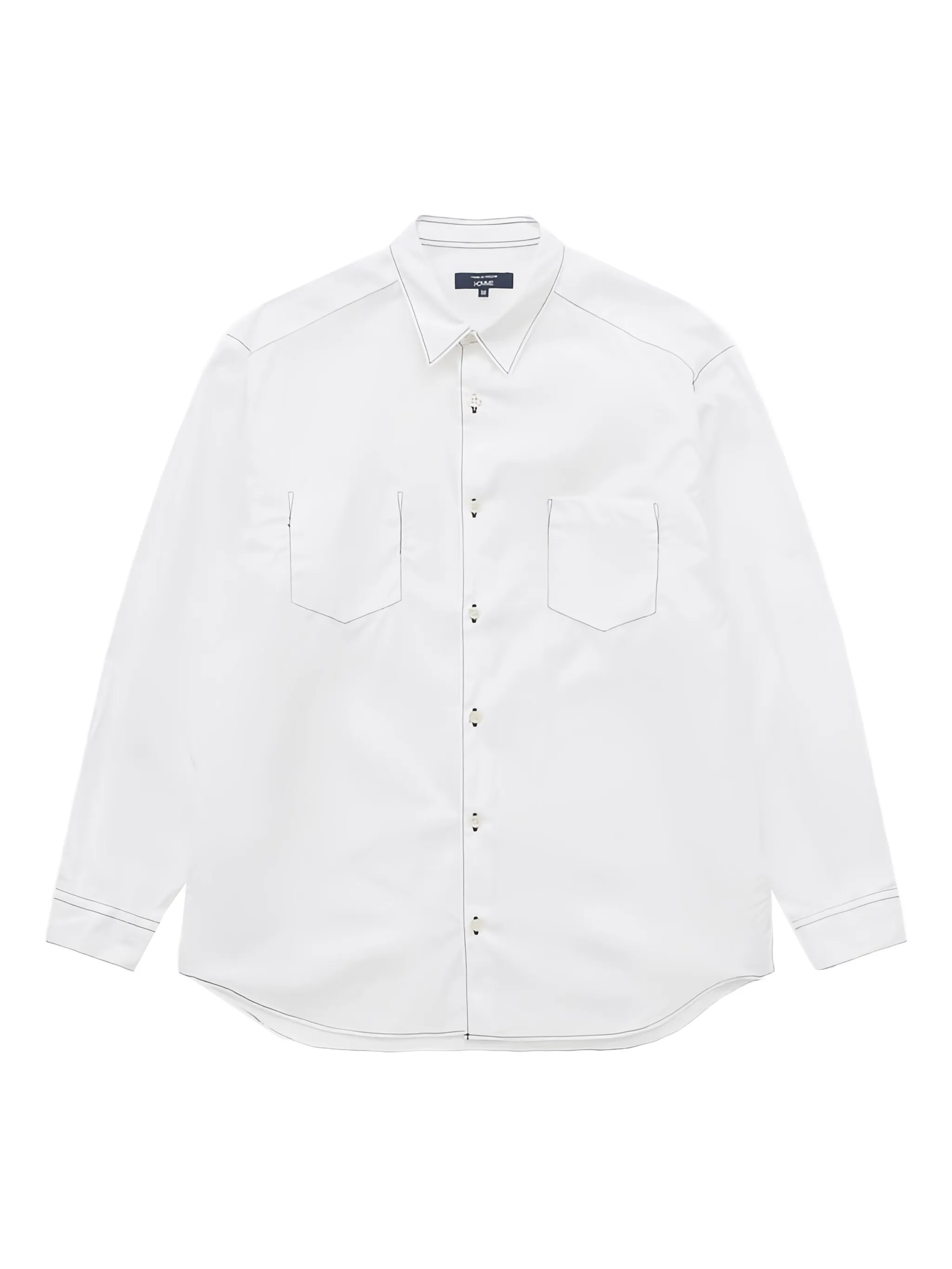 

Рубашка с декоративной строчкой Comme Des Garçons Homme, белый