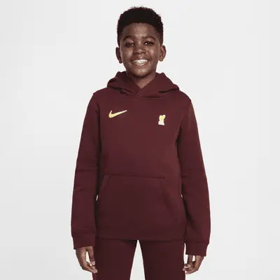 

Худи Nike Liverpool FC Club, цвет Dark Team Red/Chrome Yellow