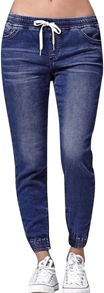 Джинсы деним женские Darkblue