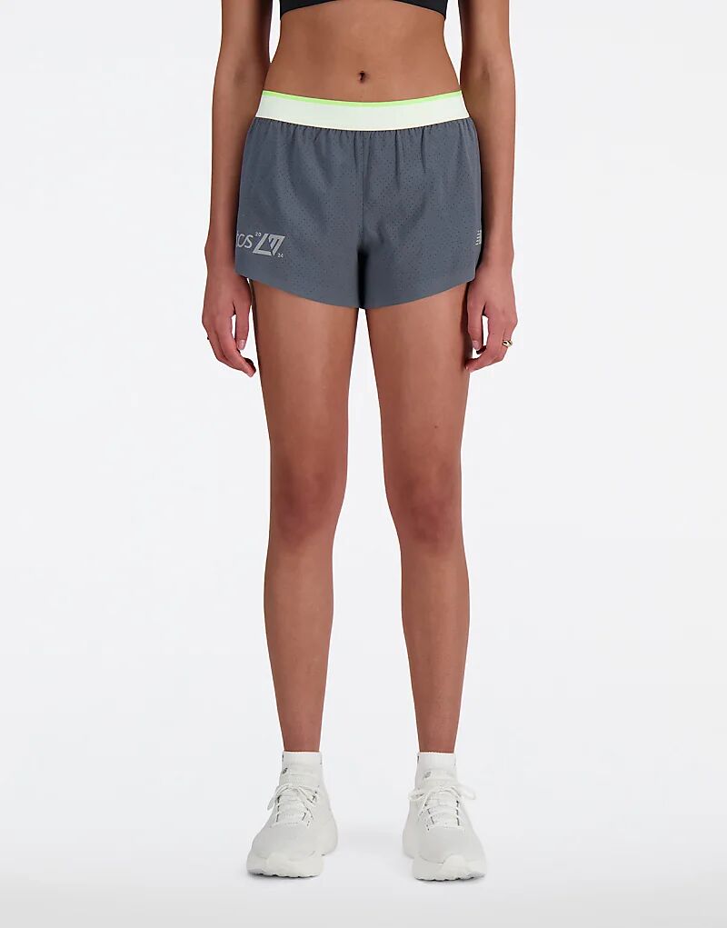 

New Balance London edition Гоночные шорты разделен на короткие серые