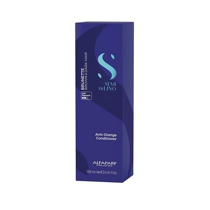 Кондиционер против оранжевого цвета Semi Di Lino Brunette для каштановых, каштановых и темных волос, 6, 76 эт. Оз. Alfaparf Milano — фото 3