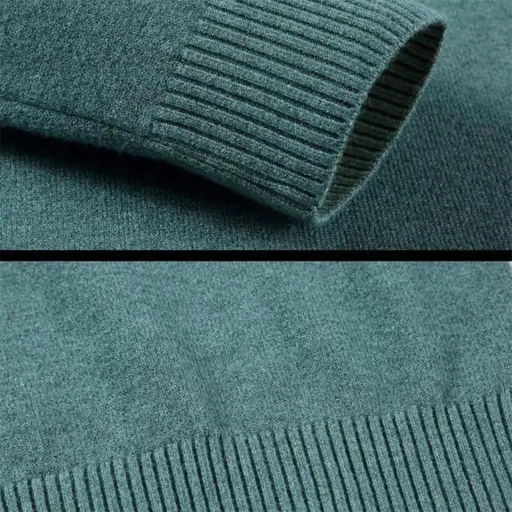 Мужской свитер Slim Fit с высоким воротником — фото 3