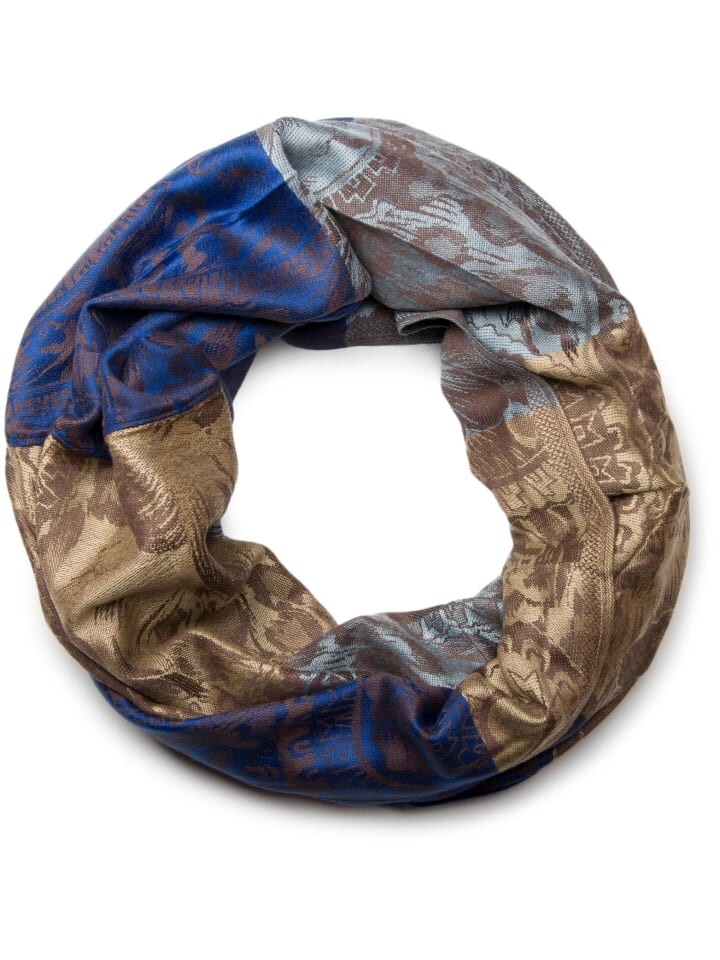 

Шарф styleBREAKER, цвет blau/hellblau/braun
