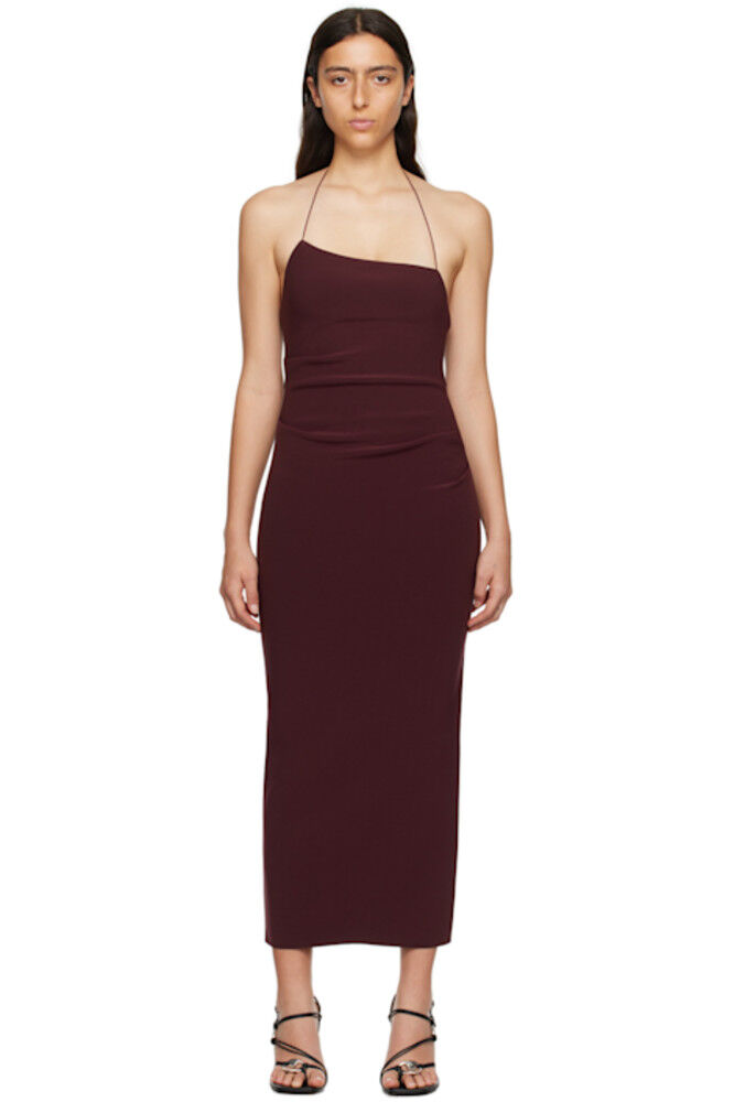 

Платье миди Andy бордового цвета BEC + BRIDGE