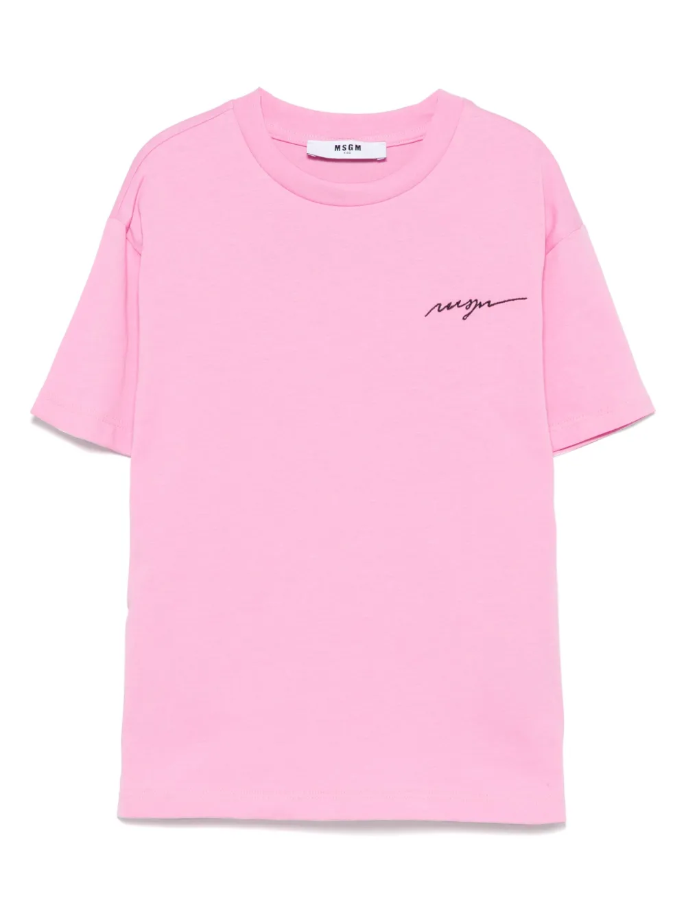 

Футболка с вышитым логотипом MSGM Kids, розовый