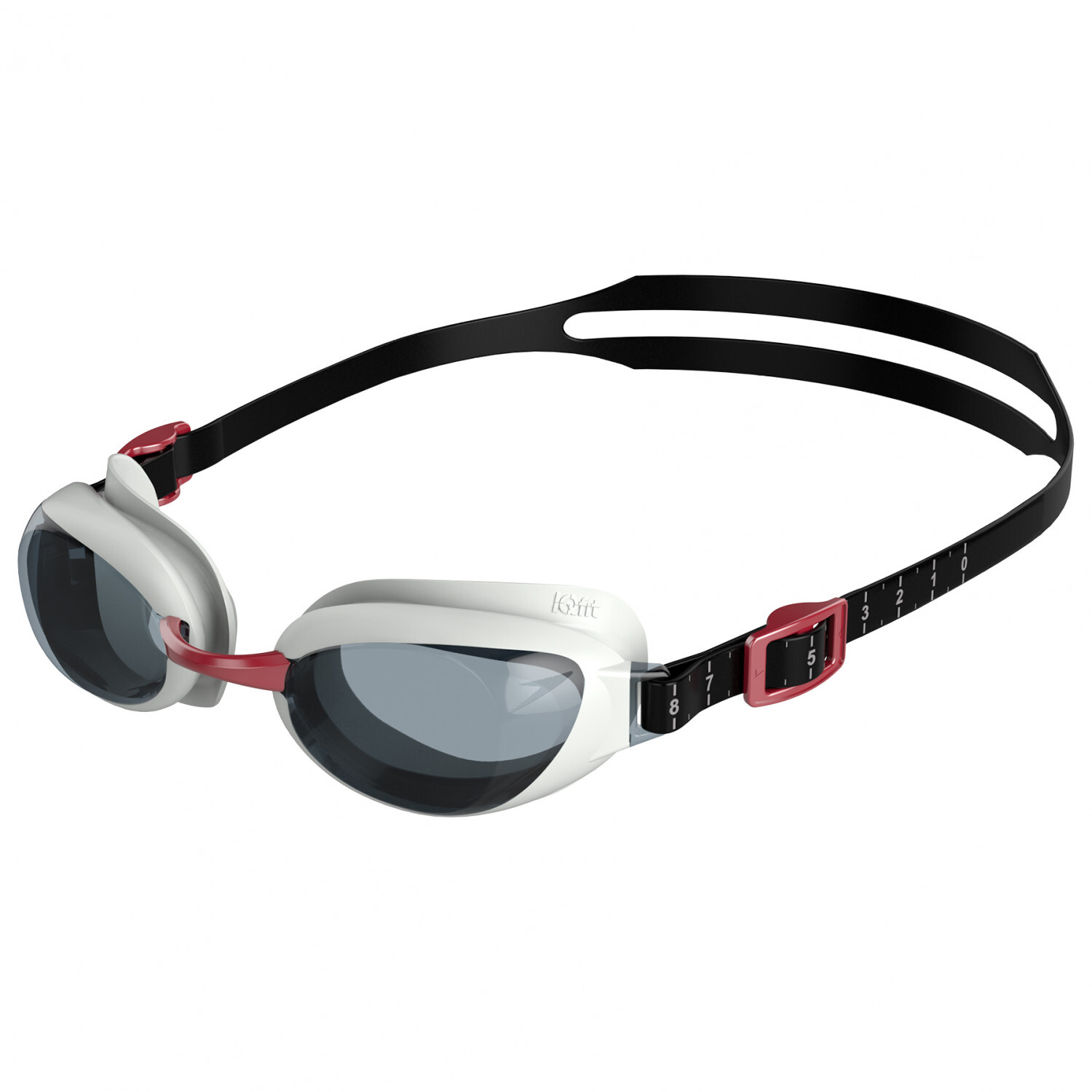 

Очки для плавания Speedo Aquapure, цвет Red/Smoke