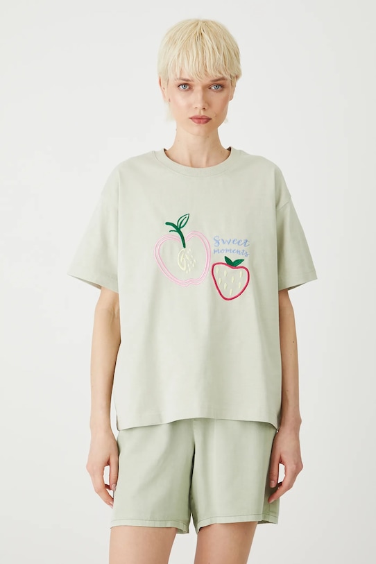 

Хлопковая футболка Medicine, зеленый