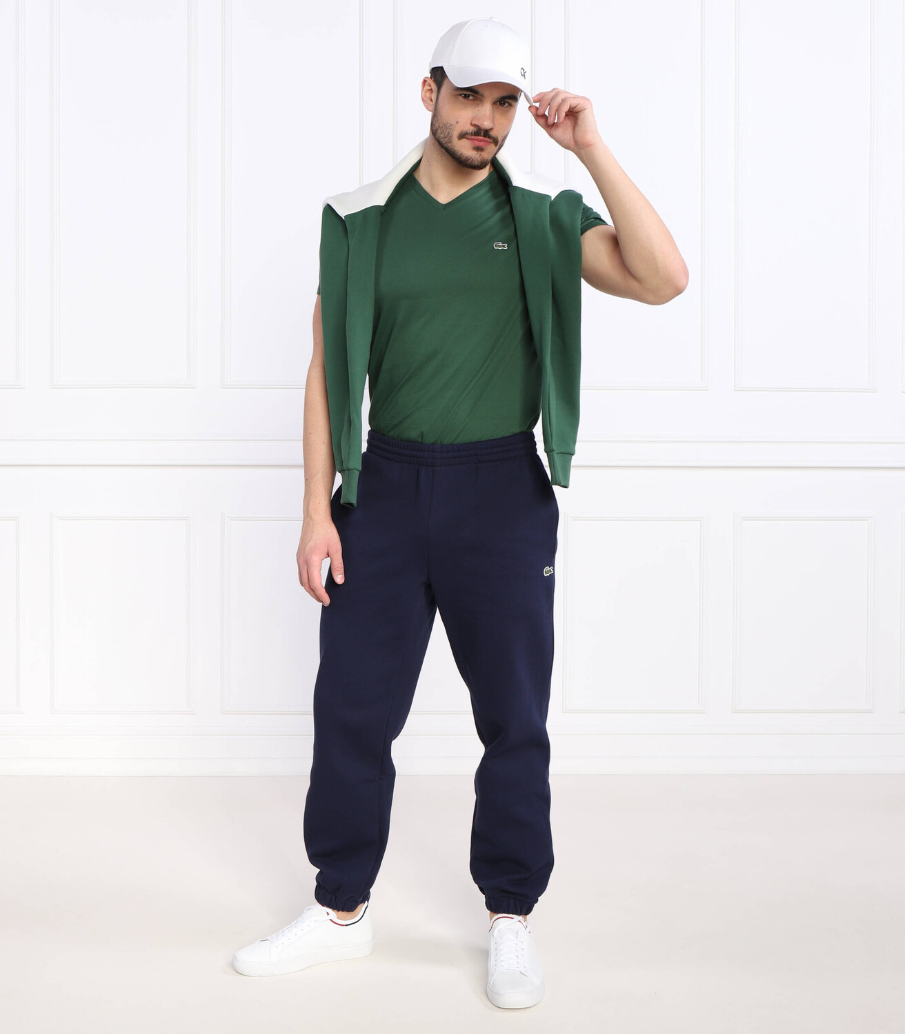 Футболка Lacoste regular fit, цвет verde bottiglia — фото 2