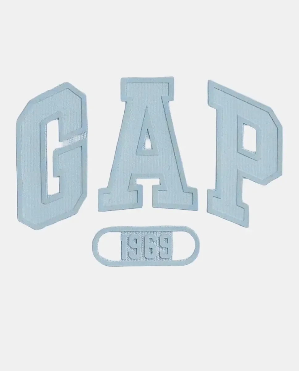 Базовая футболка с коротким рукавом с логотипом для мальчика Gap, синий — фото 3