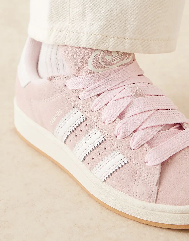 Кроссовки Adidas Originals Campus 00-х розового цвета — фото 2