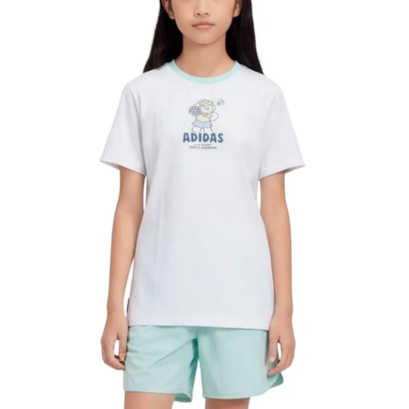Детский спортивный костюм Casual Sportswear 2 Piece Set Adidas, White