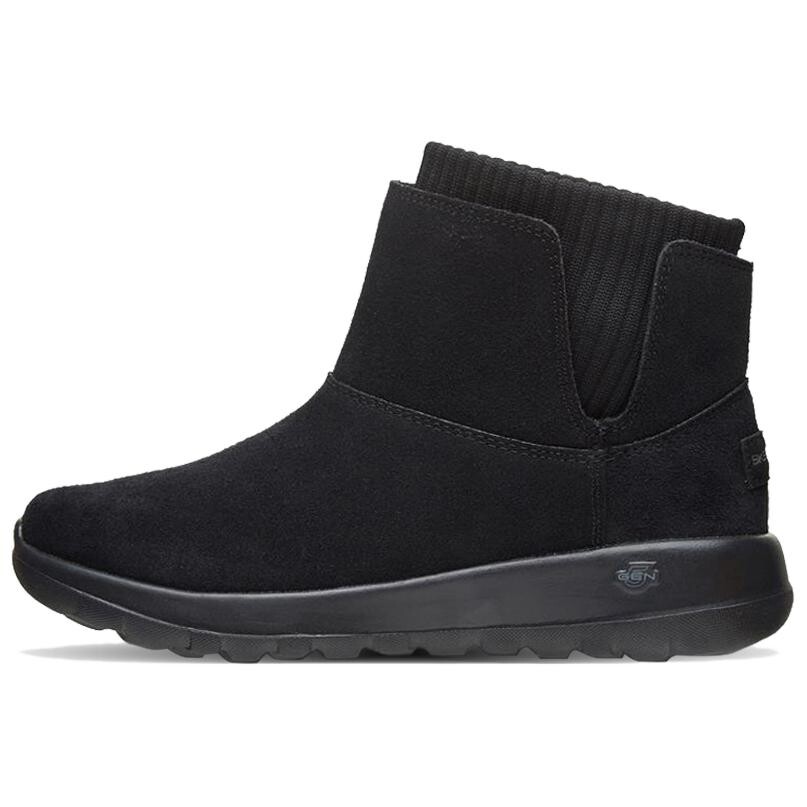 

Зимние ботинки женские черные Skechers