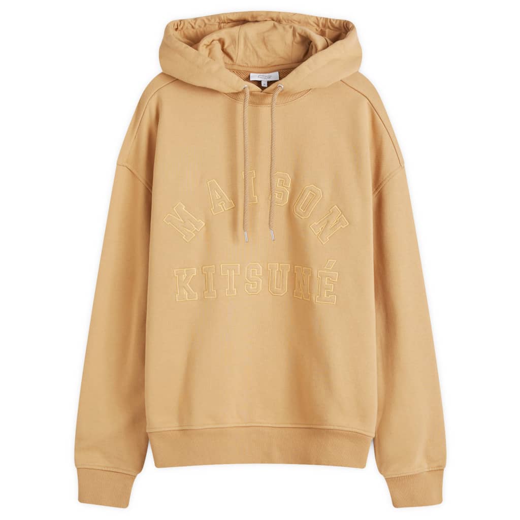

Оверсайз худи в стиле варерсити Maison Kitsune Maison Kitsuné, цвет chamomile