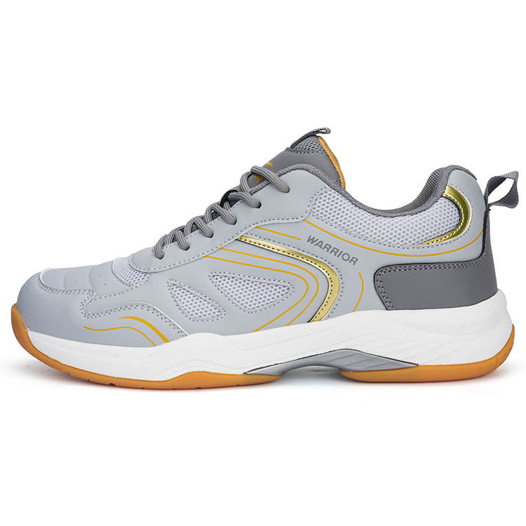 

WARRIOR Износостойкие дышащие низкие повседневные туфли с амортизацией, мужские серо-желтые