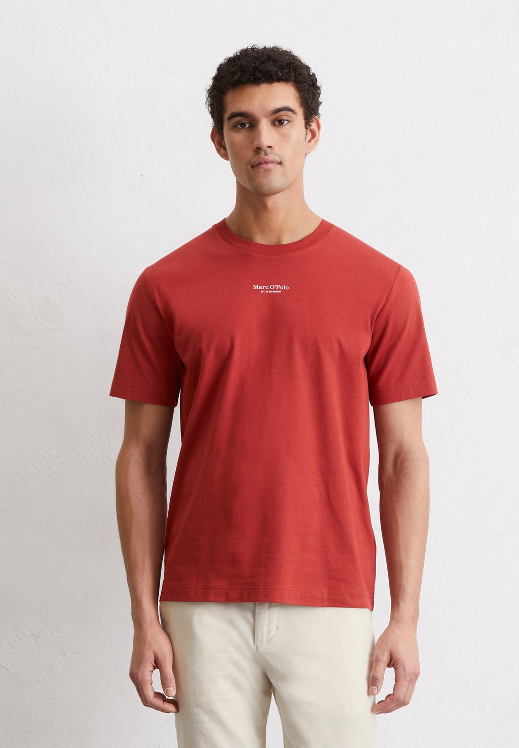

Базовая футболка SHORT SLEEVE LOGO Marc O'Polo, бургундия