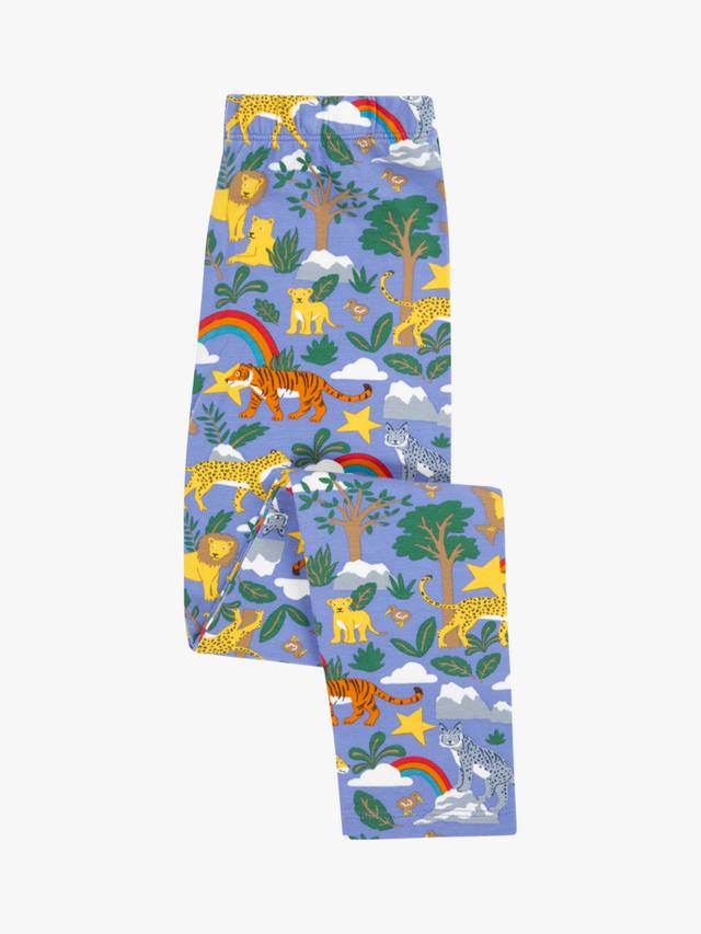 

Детские легинсы Libby из хлопка с принтом Frugi, Grape Into The Wild