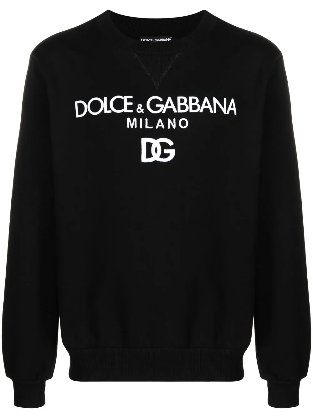

Толстовка с вышитым логотипом DOLCE & GABBANA, черный